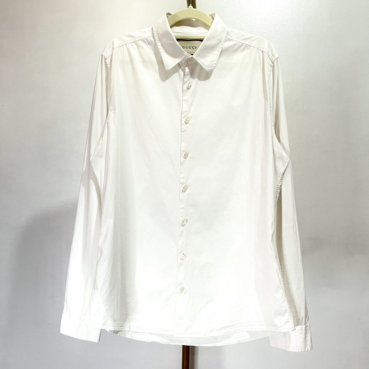 Gucci Gucci Button-up Polo Longsleeves Size US M / EU 48-50 / 2 - 1 Thumbnail