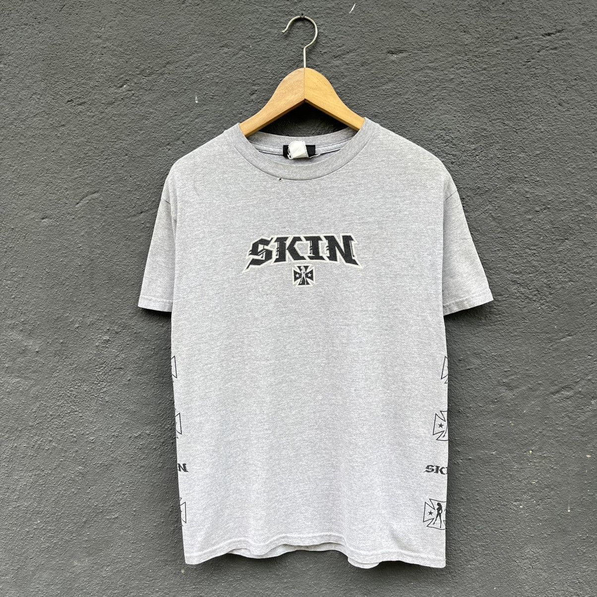 Hook-Ups Thrashed Vintage Skin Industries Skateboard Brand Tee Size US M / EU 48-50 / 2 - 5 Thumbnail