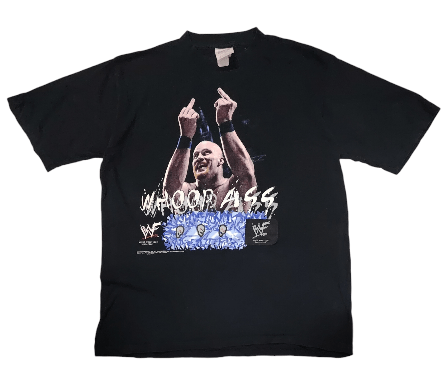Vintage × WWF Vintage 1998 Stone Cold Steve Austin Whoop Ass Middle Finger Size US L / EU 52-54 / 3 - 1 Thumbnail