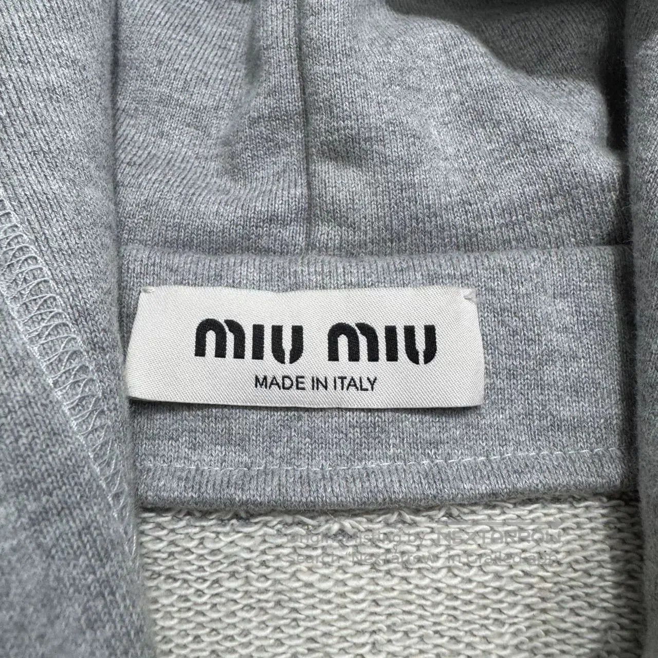 Miu Miu Miu Miu Embroidered Hooded Sweatshirt. Size L / US 10 / IT 46 - 3 Thumbnail