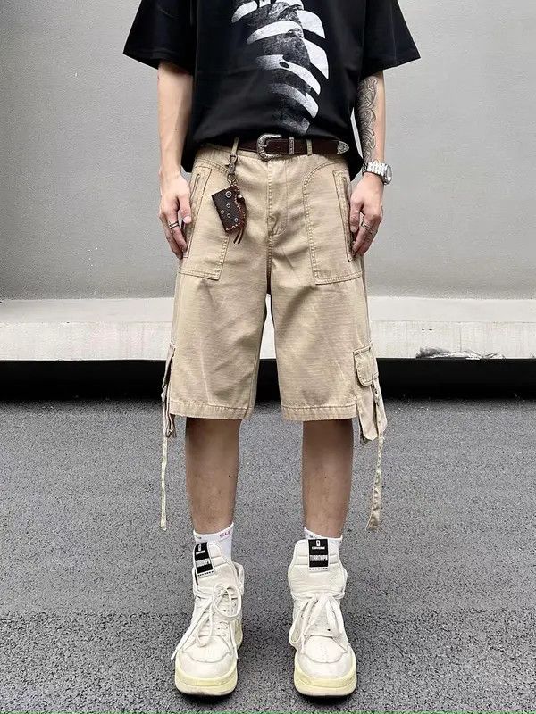 VIBE Retro Hip Hop Multi-Pocket Loose Casual Shorts Size US 32 / EU 48 - 5 Thumbnail