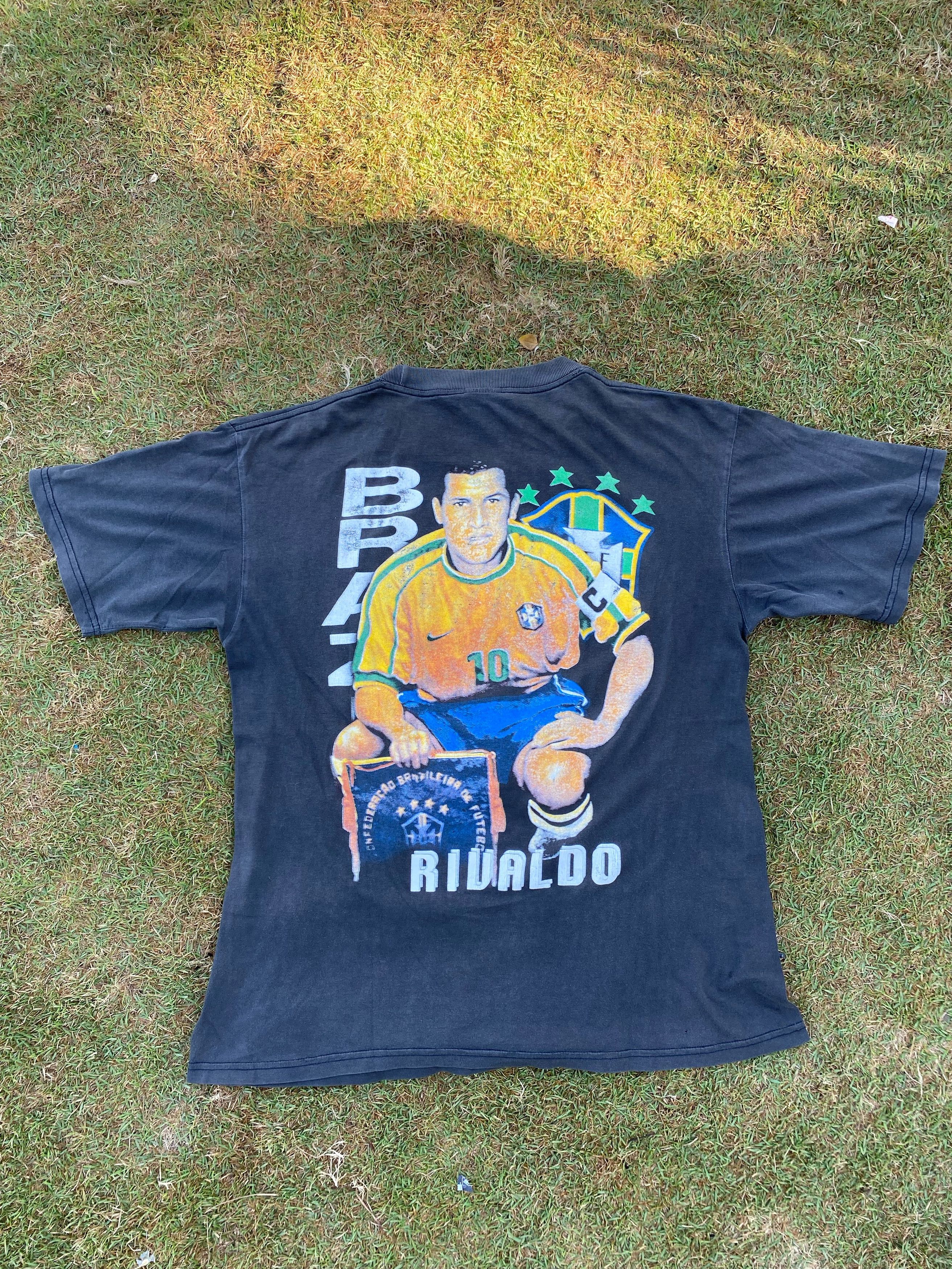 Vintage Vintage Art of Football Rivaldo brazil national team Size US L / EU 52-54 / 3 - 2 Thumbnail