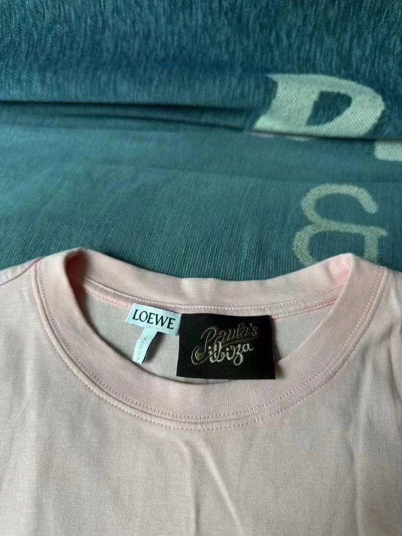 Loewe LOEWE Pink embroidered logo short sleeve Size M / US 6-8 / IT 42-44 - 2 Thumbnail