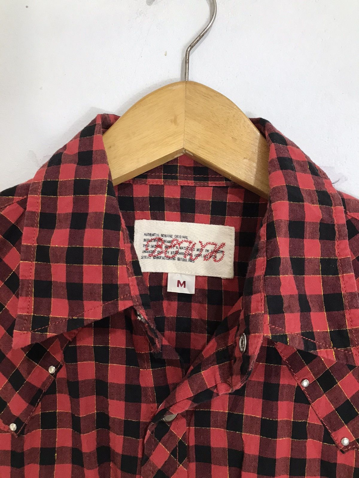 GOA Studded Western checked Shirt studded Punk style Size US M / EU 48-50 / 2 - 6 Thumbnail