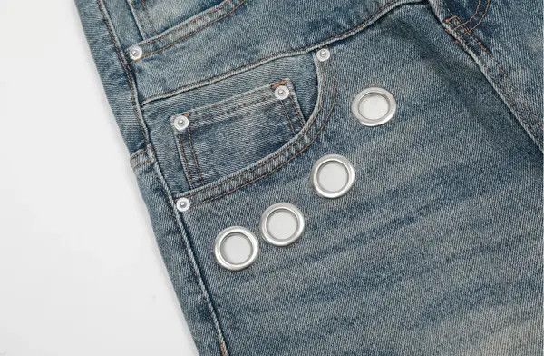 Jean VIBE Denim Streetware Splicing Wide Leg Pants Size US 32 / EU 48 - 5 Thumbnail
