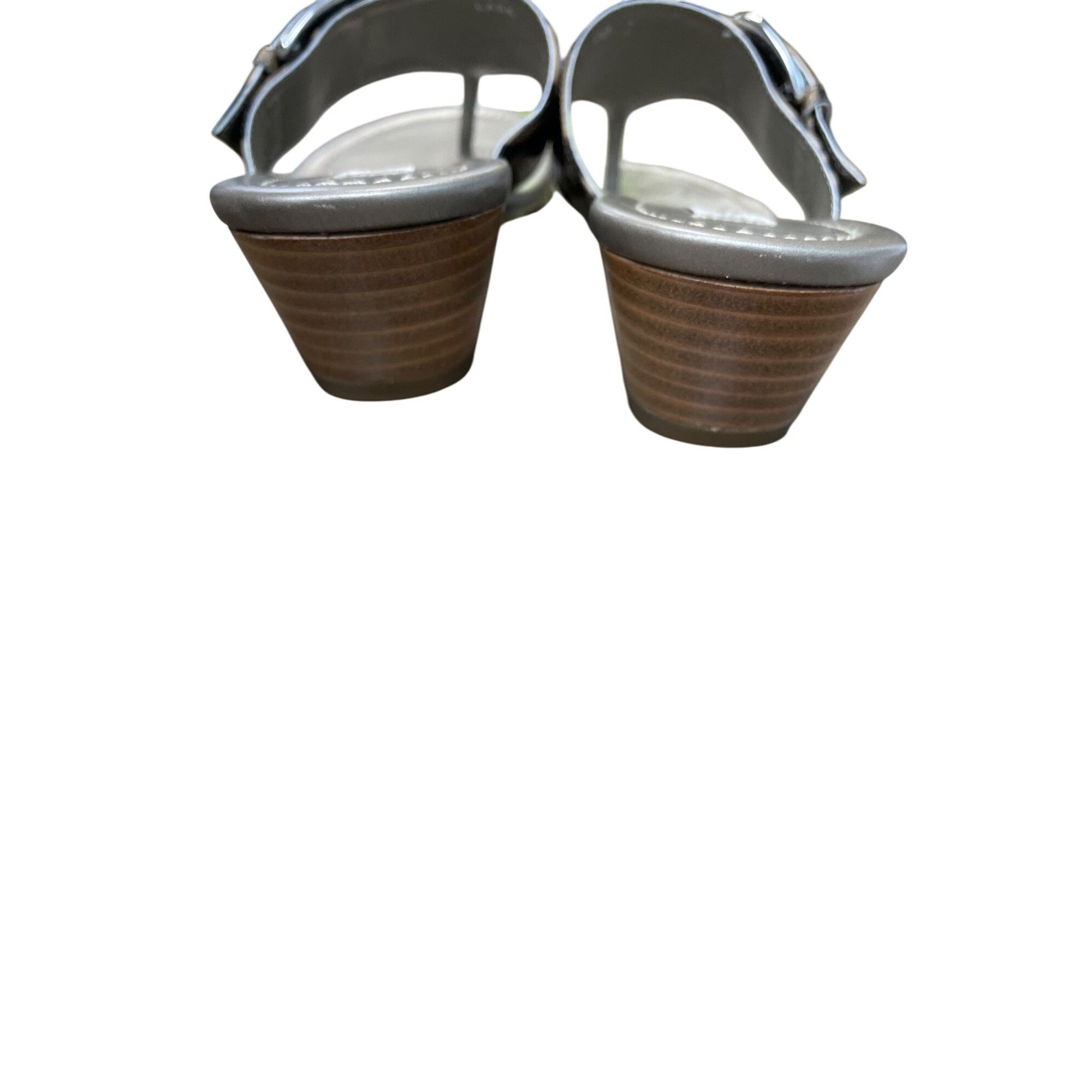 Brighton Brighton Womens Zebra Print Patent Leather Thong Sandals SZ Size US 8.5 / IT 38.5 - 8 Thumbnail