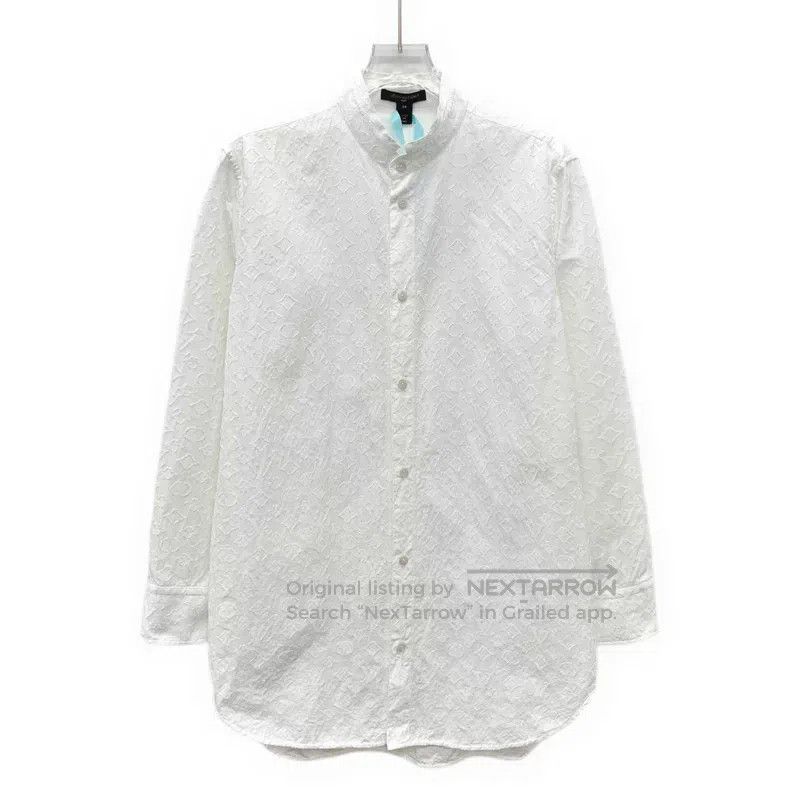 Louis Vuitton Louis Vuitton 24 white logo presbyopic embroidered cotton Size XXS / US 00 / IT 34 - 1 Thumbnail