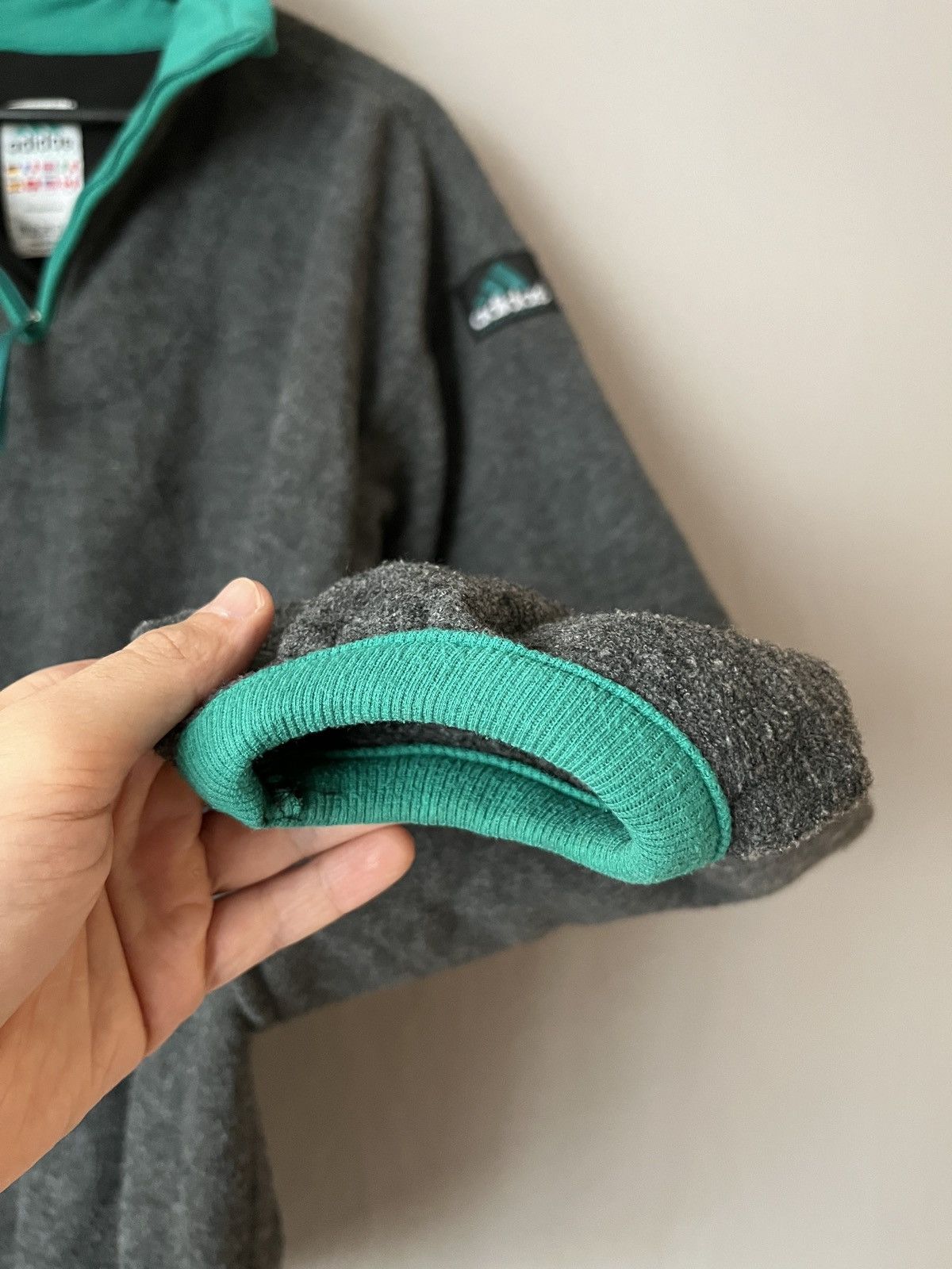 Adidas Adidas Equipment Vintage Gray Fleece Sweater Size US L / EU 52-54 / 3 - 5 Thumbnail