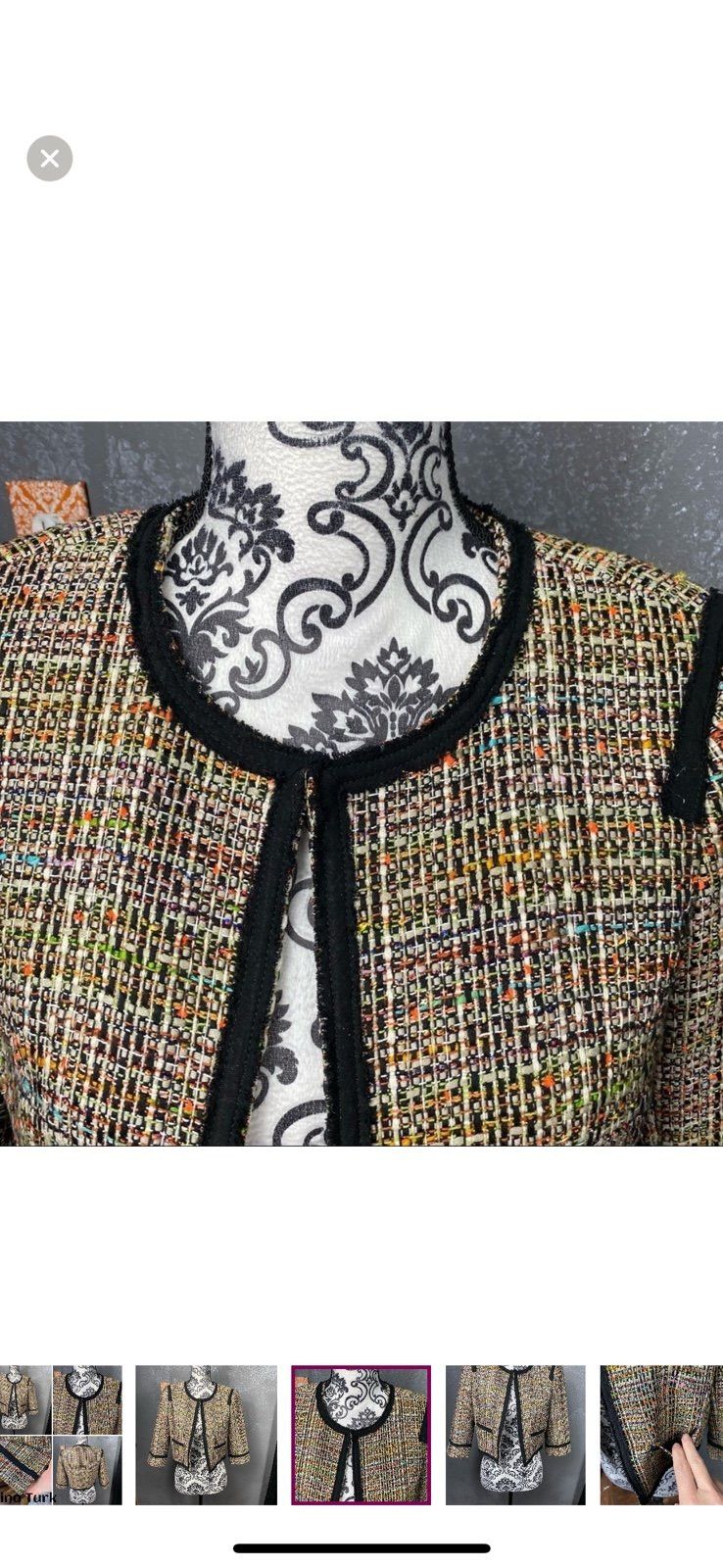 Trina Turk Trina Turk textured metallic evening work jacket blazer. B Size XS / US 0-2 / IT 36-38 - 3 Thumbnail