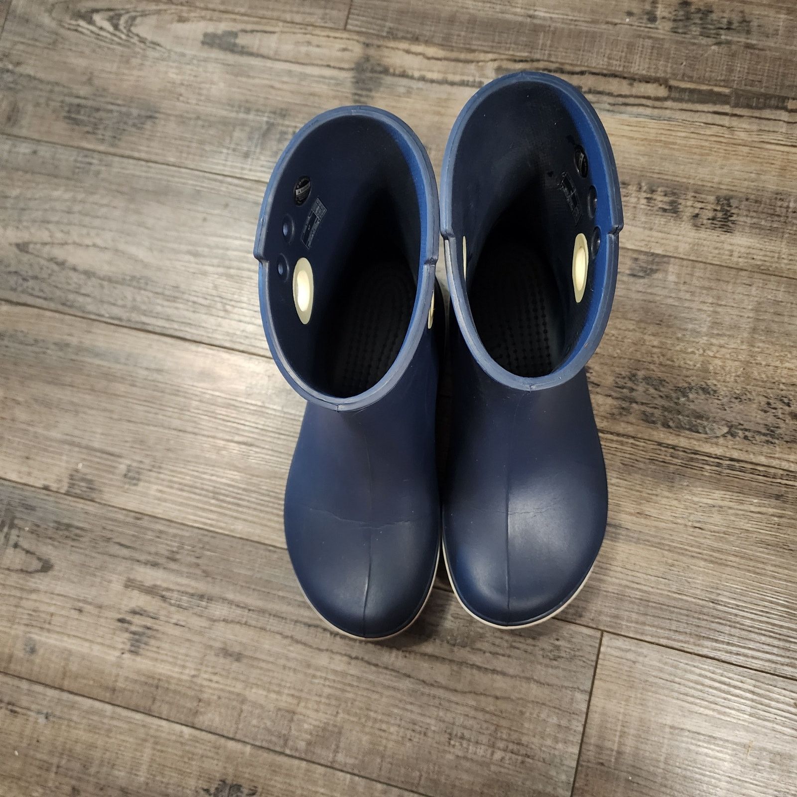 Crocs Crocs Jaunt Shorty Navy Pull on rainboots shoes sz 7 b38 Size US 7 / IT 37 - 4 Thumbnail