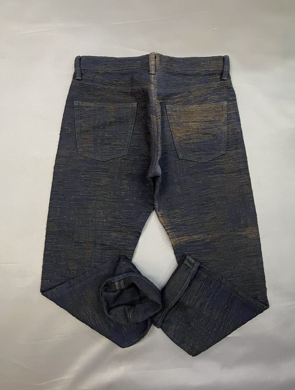 Issey Miyake × Le Grande Bleu (L.G.B.) ISSEY MIYAKE DENIM SASHIKO MIYAKE STUDIO DESIGNER JEANS Size US 33 - 11 Thumbnail