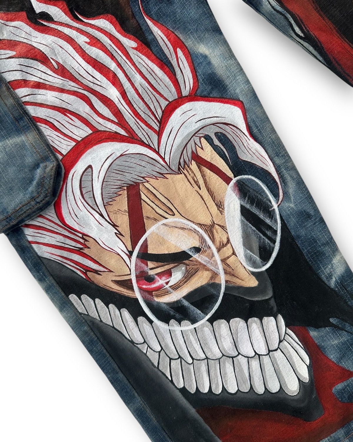 Anime Okarun Custom jeans Size US 35 - 4 Thumbnail