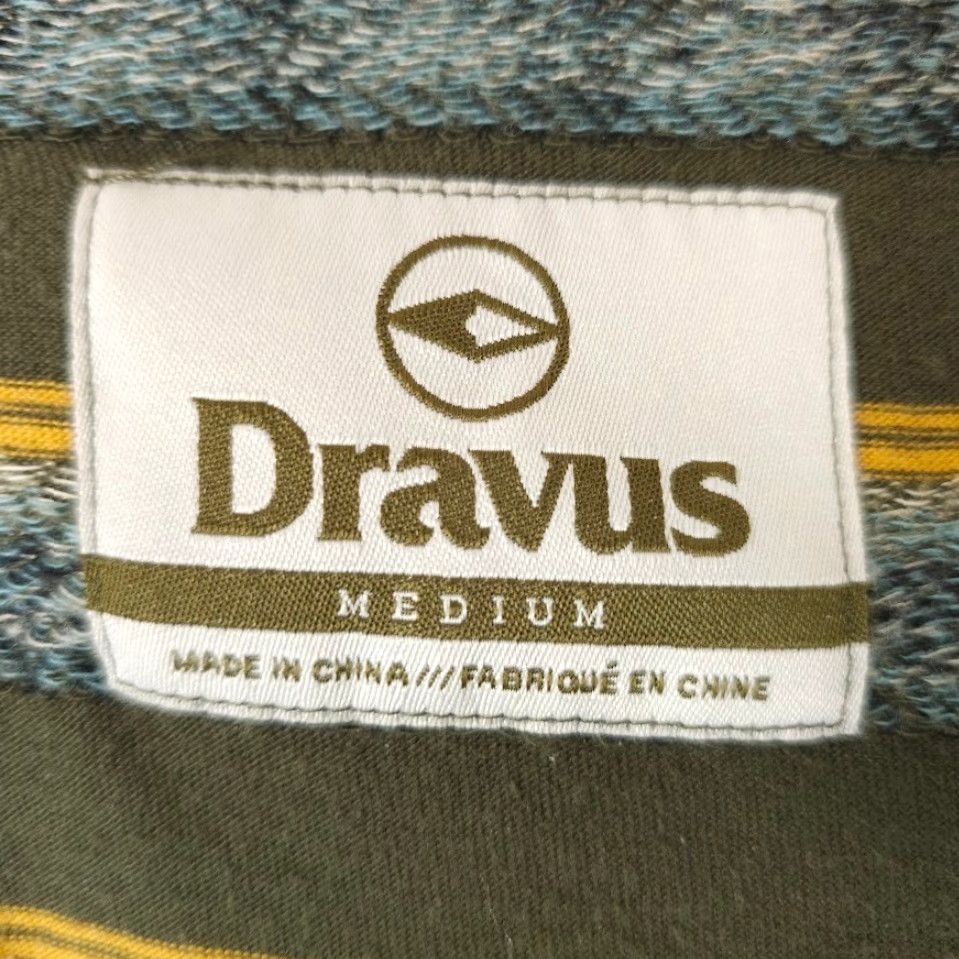 Vintage Dravus Surfer T Shirt Mens Size Medium Green Yellow Striped Geometric Pocket Tee Size US M / EU 48-50 / 2 - 5 Thumbnail