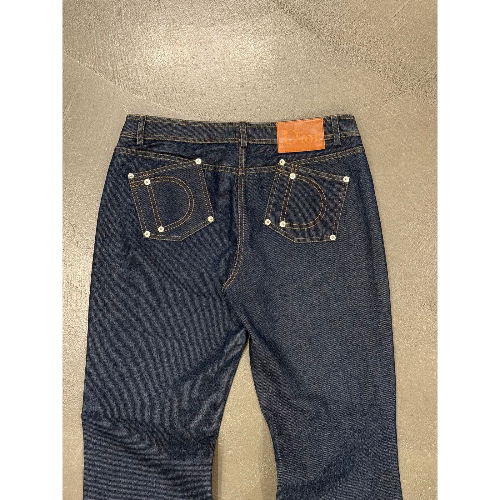 Dior 2000s Christian Dior by Galliano "D" back logo capri jeans Size US 28 / EU 44 - 2 Thumbnail