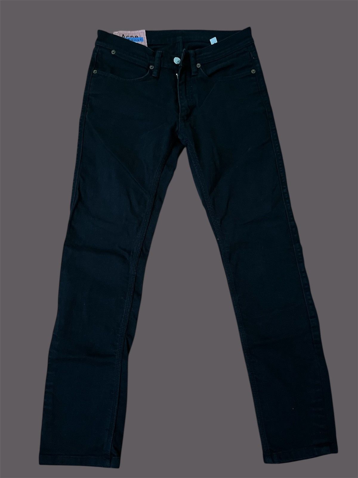 Acne Studios Jet black Acne Studios Denim Skinny Jeans Size US 30 / EU 46 - 1 Thumbnail