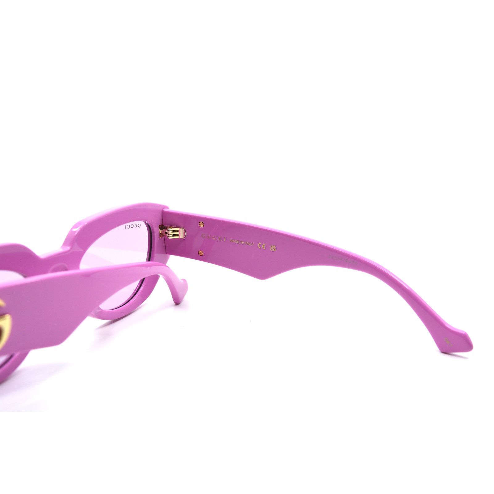 Gucci GUCCI GG1421S 004 PINK LIGHT VIOLET AUTHENTIC SUNGLASSES Size ONE SIZE - 10 Thumbnail