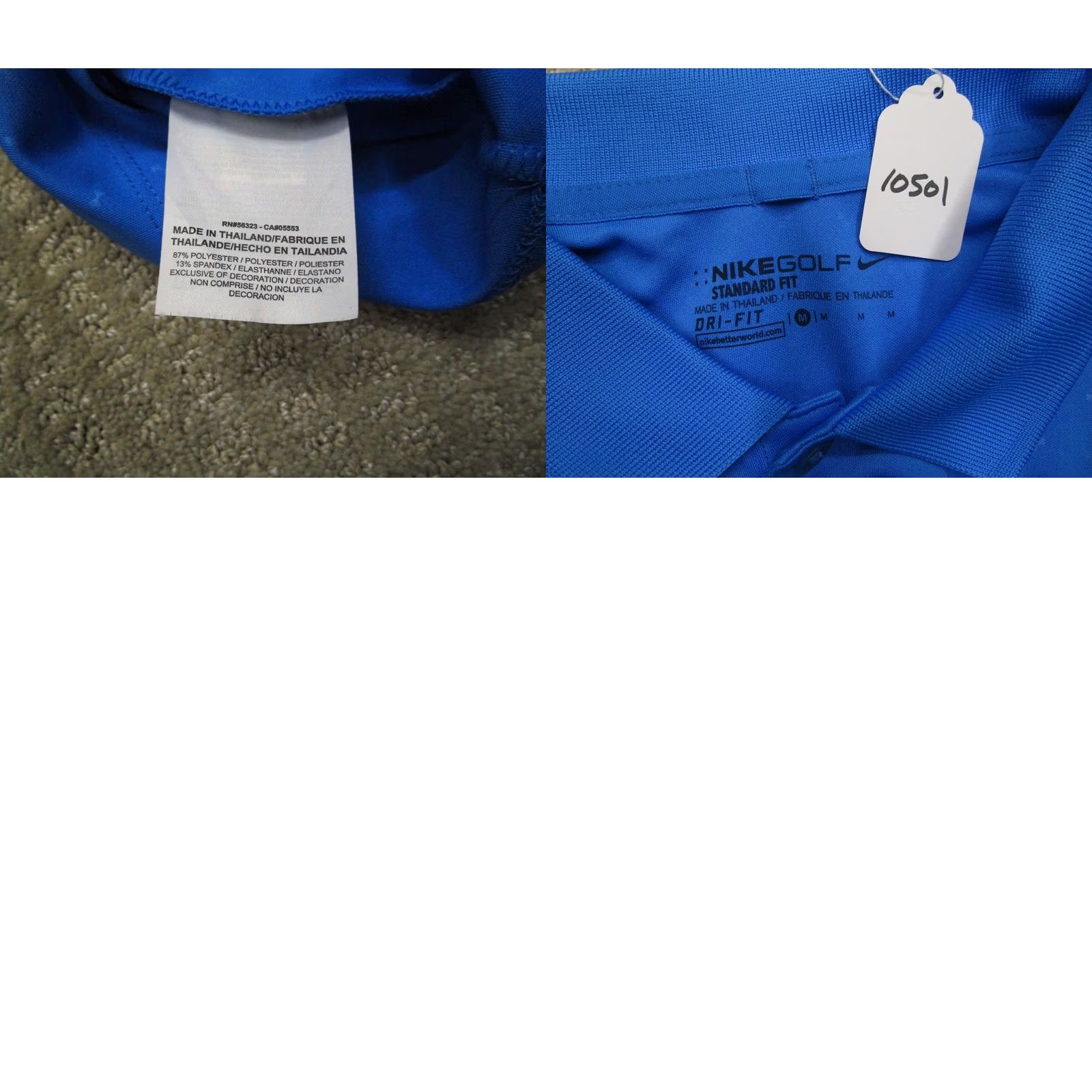 Nike Nike Golf Dri-Fit Polo Shirt Men Medium Blue Logo Embroidered Pebble Beach Golf Course Vintage No Size US M / EU 48-50 / 2 - 8 Thumbnail