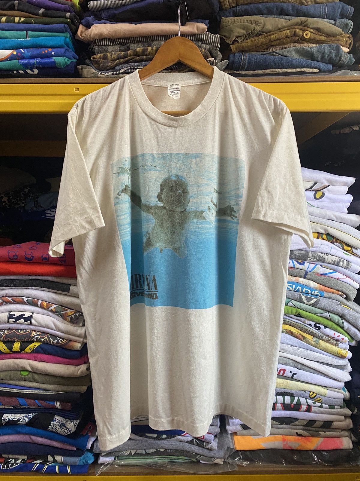 Vintage Distress NIRVANA “Nevermind” Masterpiece Grunge Tee