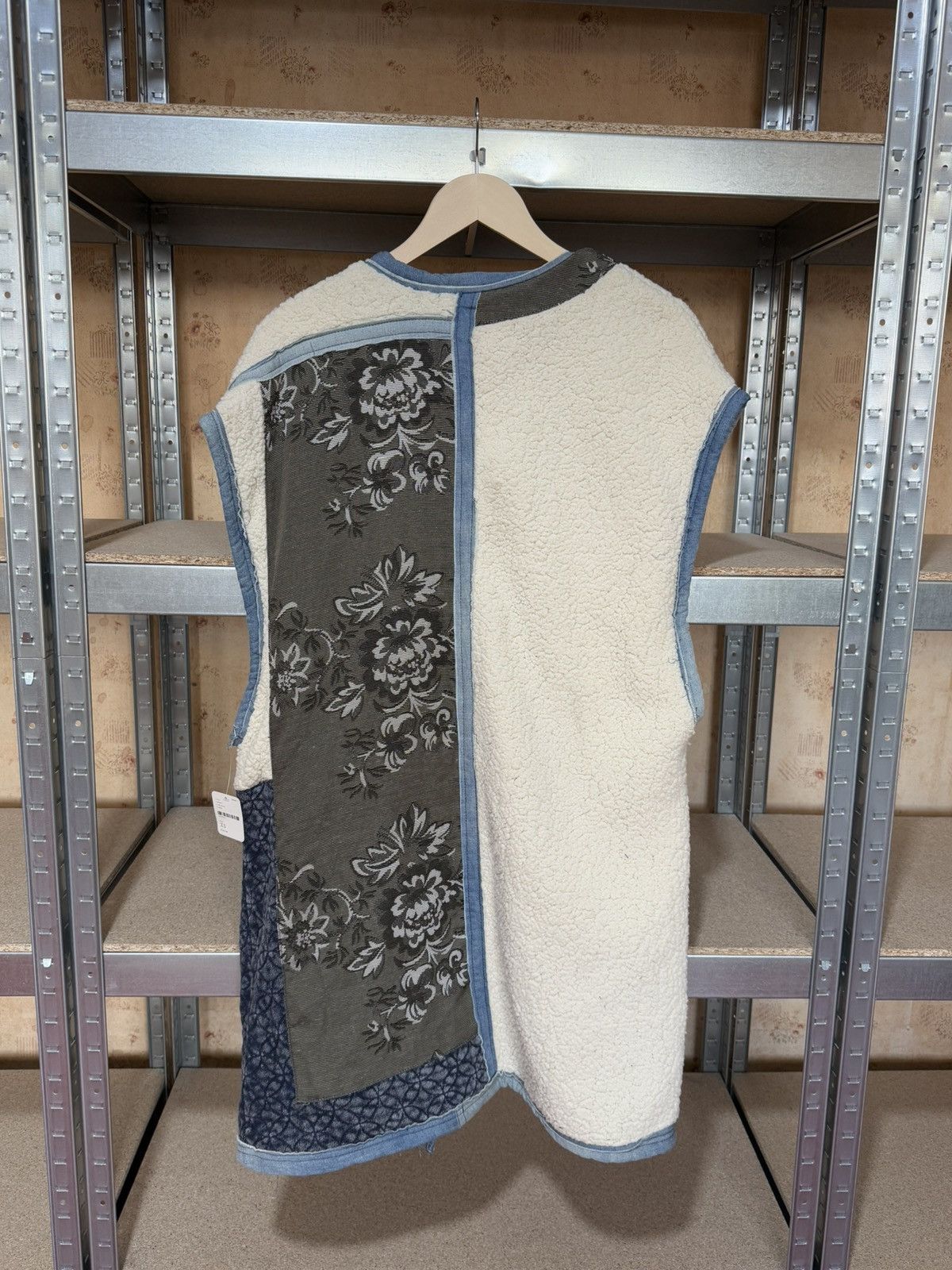 Designer × Free People Rare Luxury Free People Ramble On Oversize Vest Patchwork Size XS / US 0-2 / IT 36-38 - 5 Thumbnail