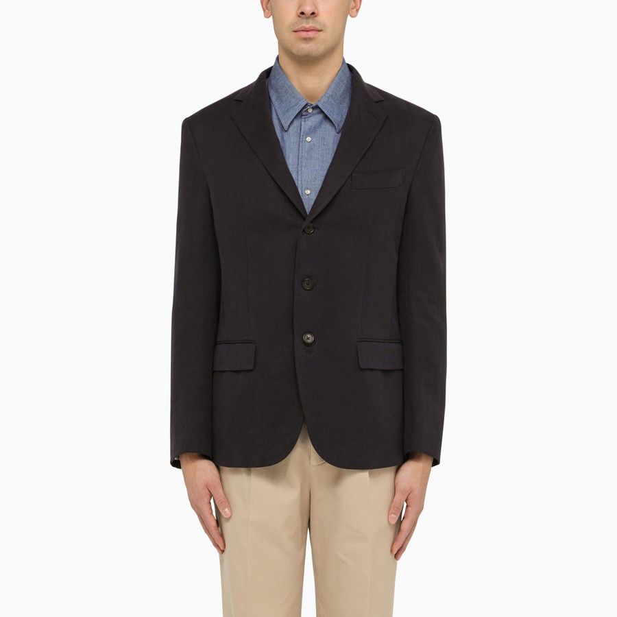 Loro Piana o1d2blof0424 Single-Breasted Jacket in Black Size US L / EU 52-54 / 3 - 1 Thumbnail