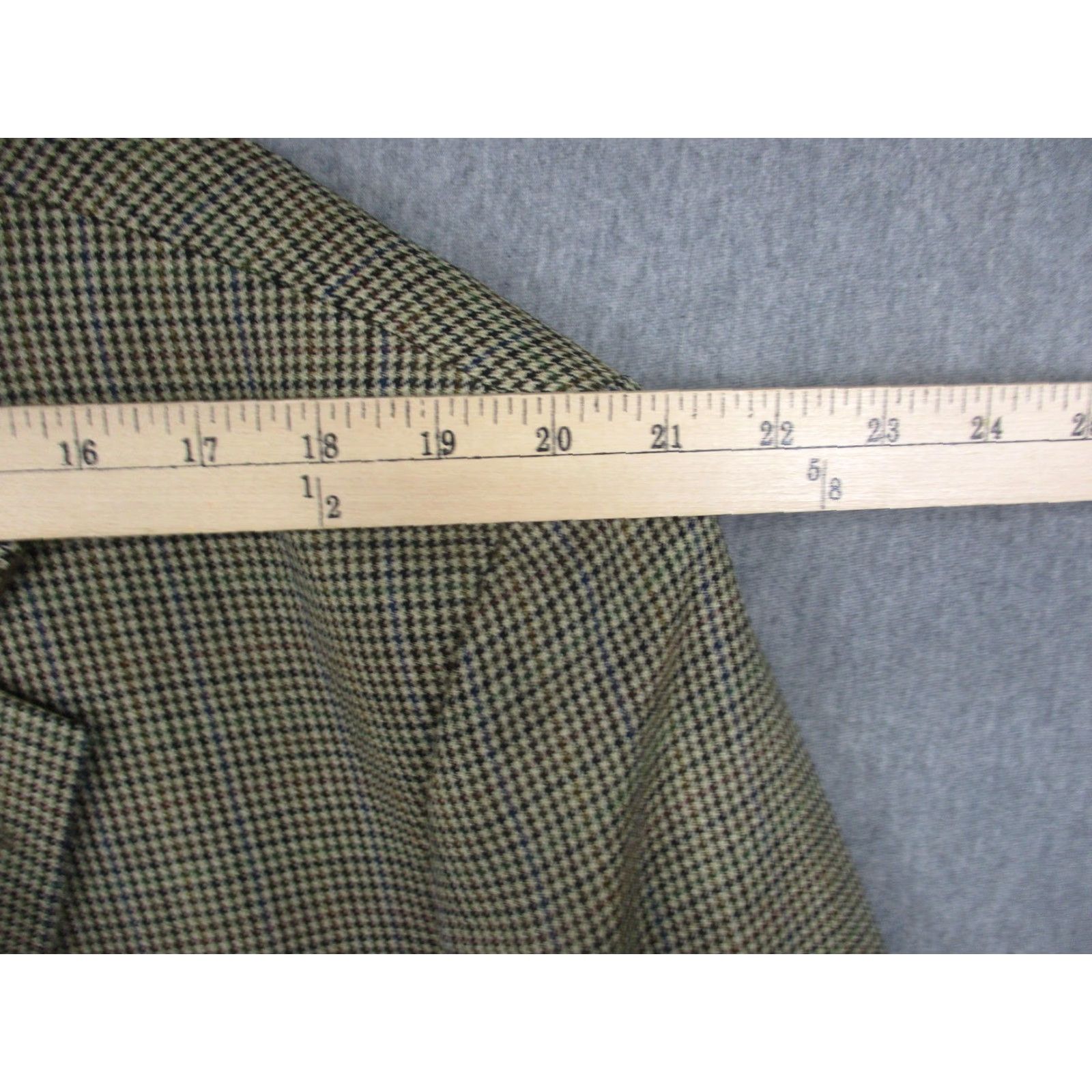 Ralph Lauren Lauren Ralph Lauren Blazer Mens 46 Long Brown Houndstooth Wool Sport Coat Jacket Size 46R - 6 Thumbnail