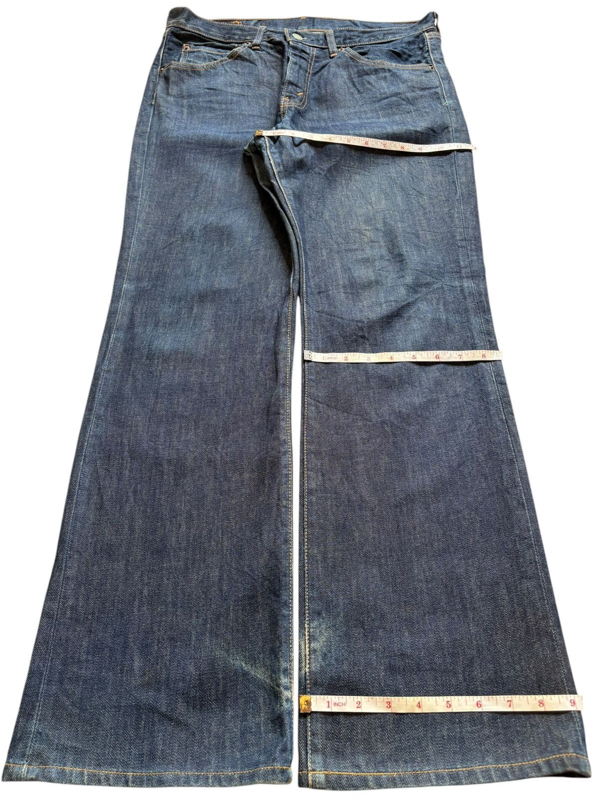 Levi's Vintage 90s Levis 517 Blue Wash Bootcut Jeans Size US 33 - 14 Thumbnail