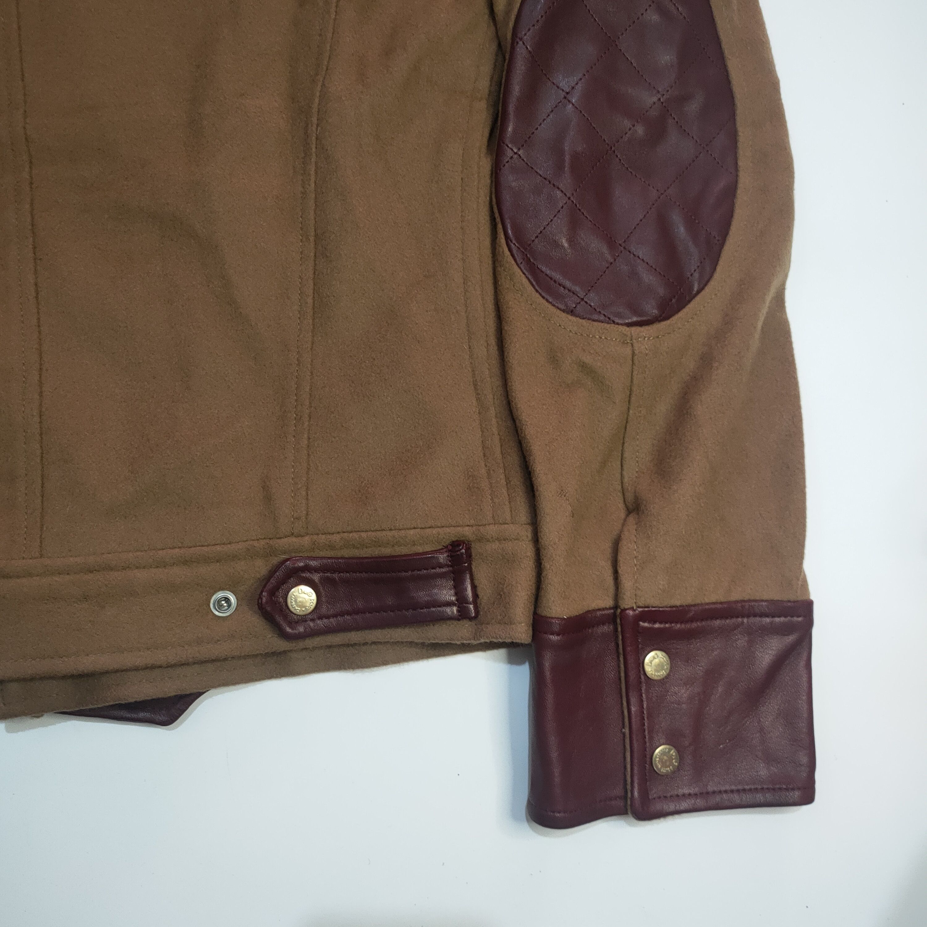 Dolce & Gabbana Dolce & Gabbana jacket combines canvas and leather accents. Size US S / EU 44-46 / 1 - 24 Thumbnail