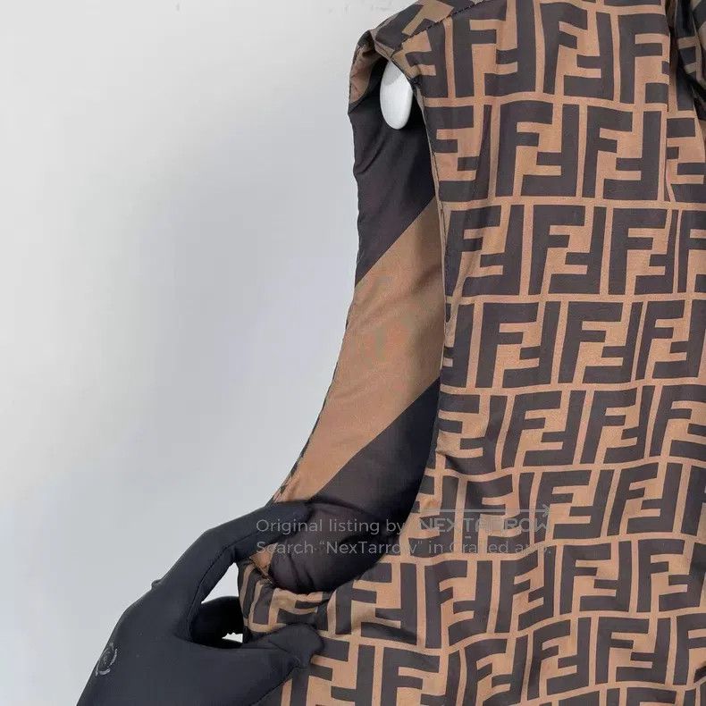 Fendi Fendi Brown Monogram Printed Two-Sided Reversible Stand Co Size US M / EU 48-50 / 2 - 4 Thumbnail
