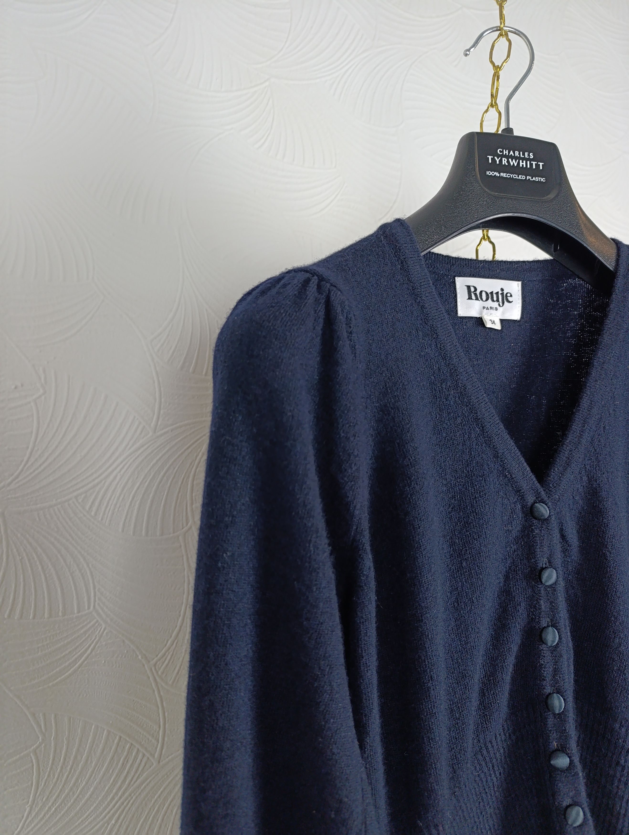 Rouje ROUJE MID-LENGTH WOOL DRESS BLUE Size XS / US 0-2 / IT 36-38 - 4 Thumbnail