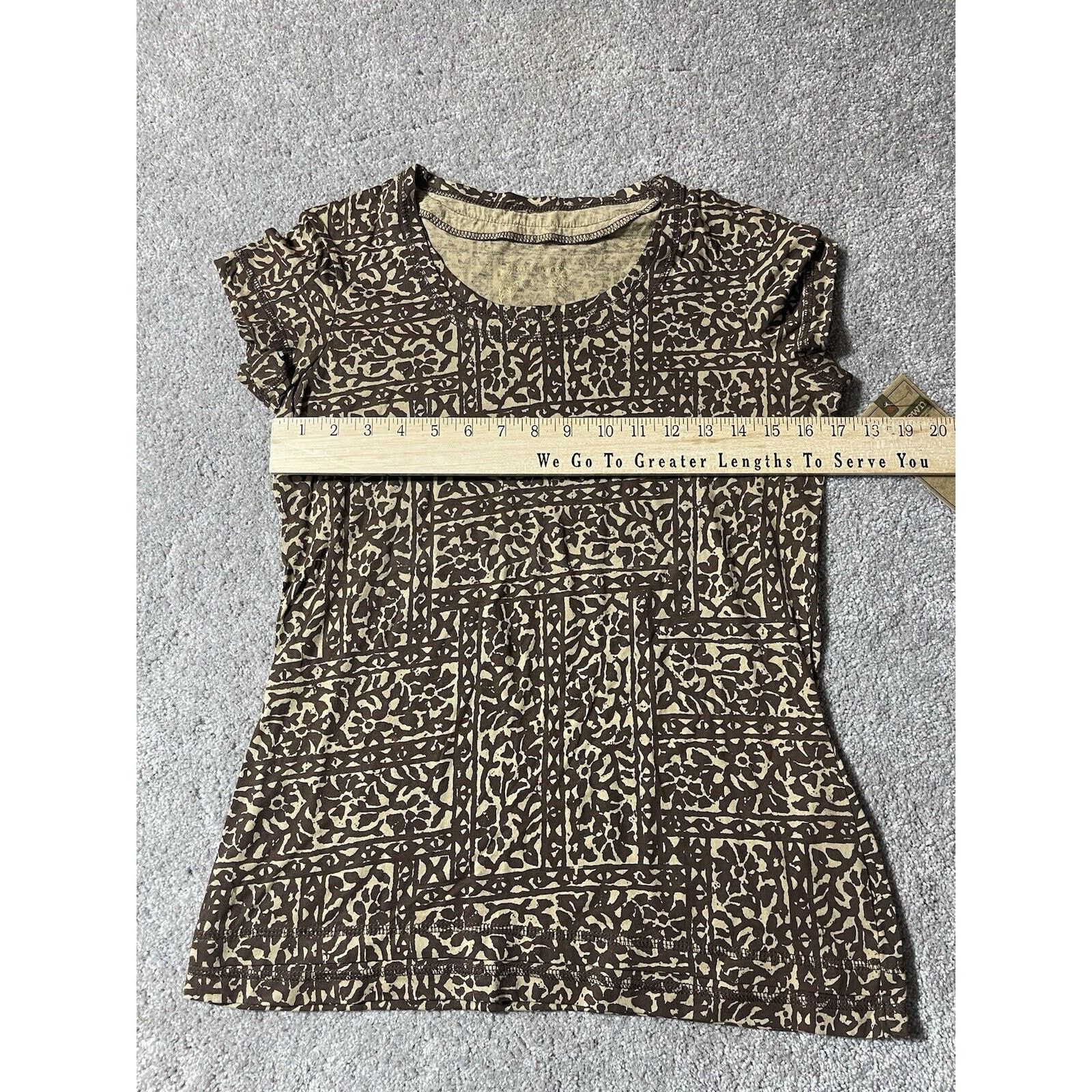 Other Ruff Hewn Y2K Top Women S Brown Fairy Grunge Boho Whimsigoth Size S / US 4 / IT 40 - 3 Thumbnail
