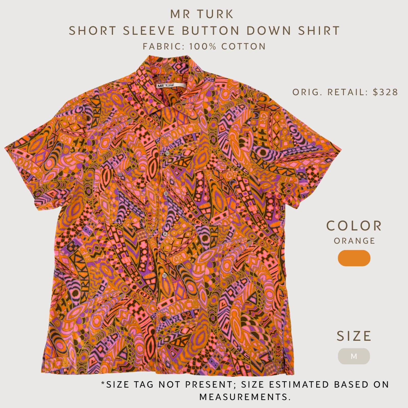 Mr Turk MR TURK Psychedelic Print Short Sleeve Shirt M Size US M / EU 48-50 / 2 - 2 Thumbnail