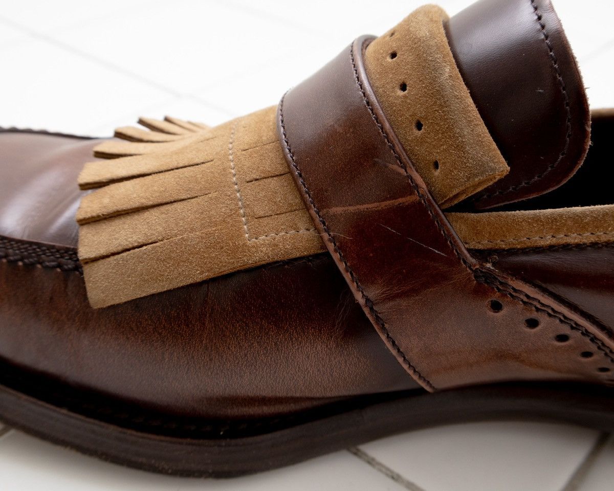 Salvatore Ferragamo Salvatore Ferragamo Monk Strap Shoes Tassel Brown Loafers Size US 8.5 / EU 41-42 - 12 Thumbnail