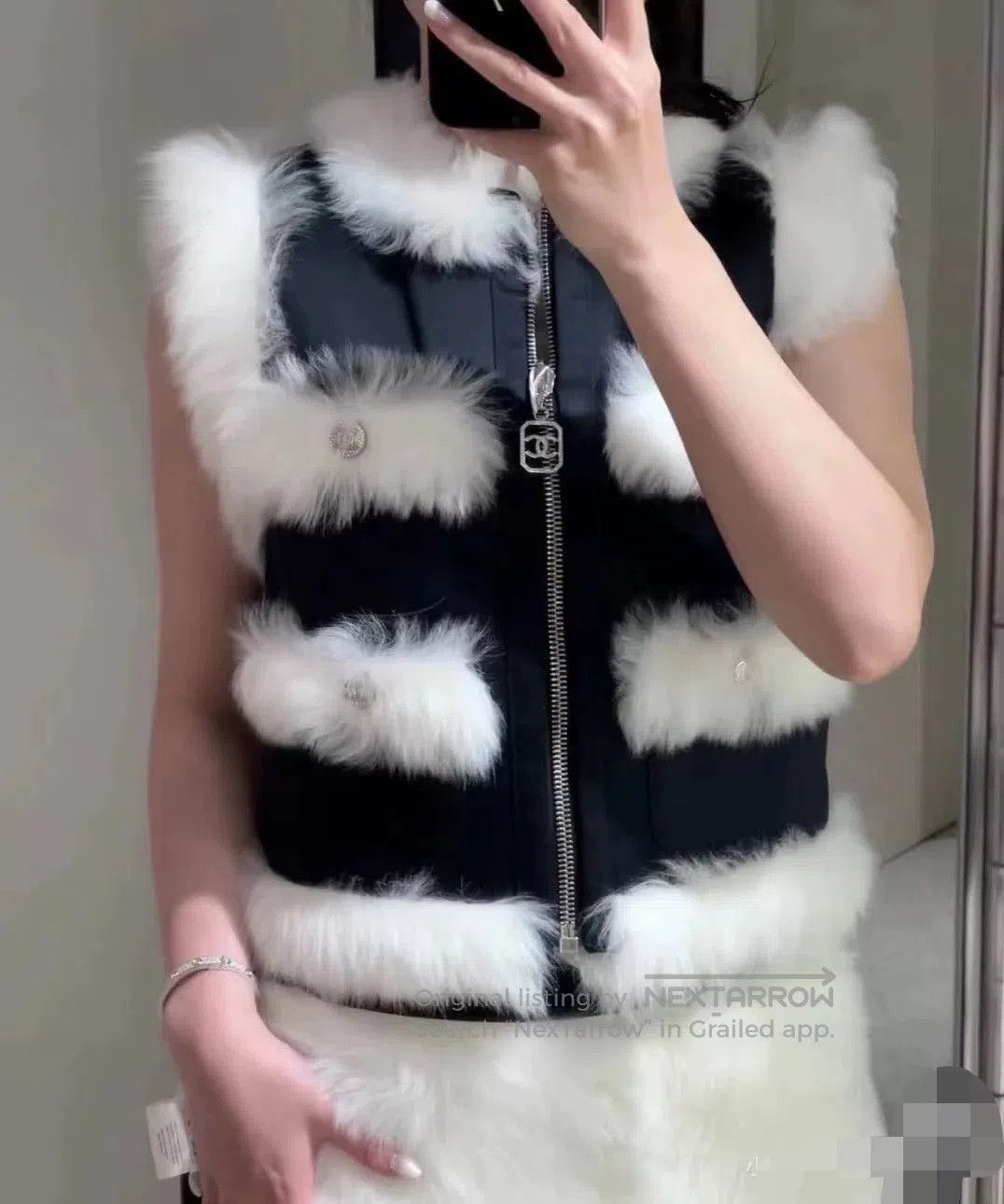 Chanel Chanel 23N Ski Reversible Vest. Size XXS / US 00 / IT 34 - 1 Thumbnail