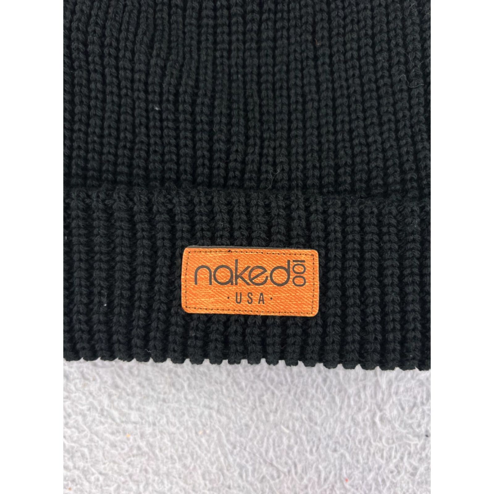 Vintage Unbranded Beanie Hat Adult One Size Black Knit 100% Acrylic USA Mens Size ONE SIZE - 2 Thumbnail