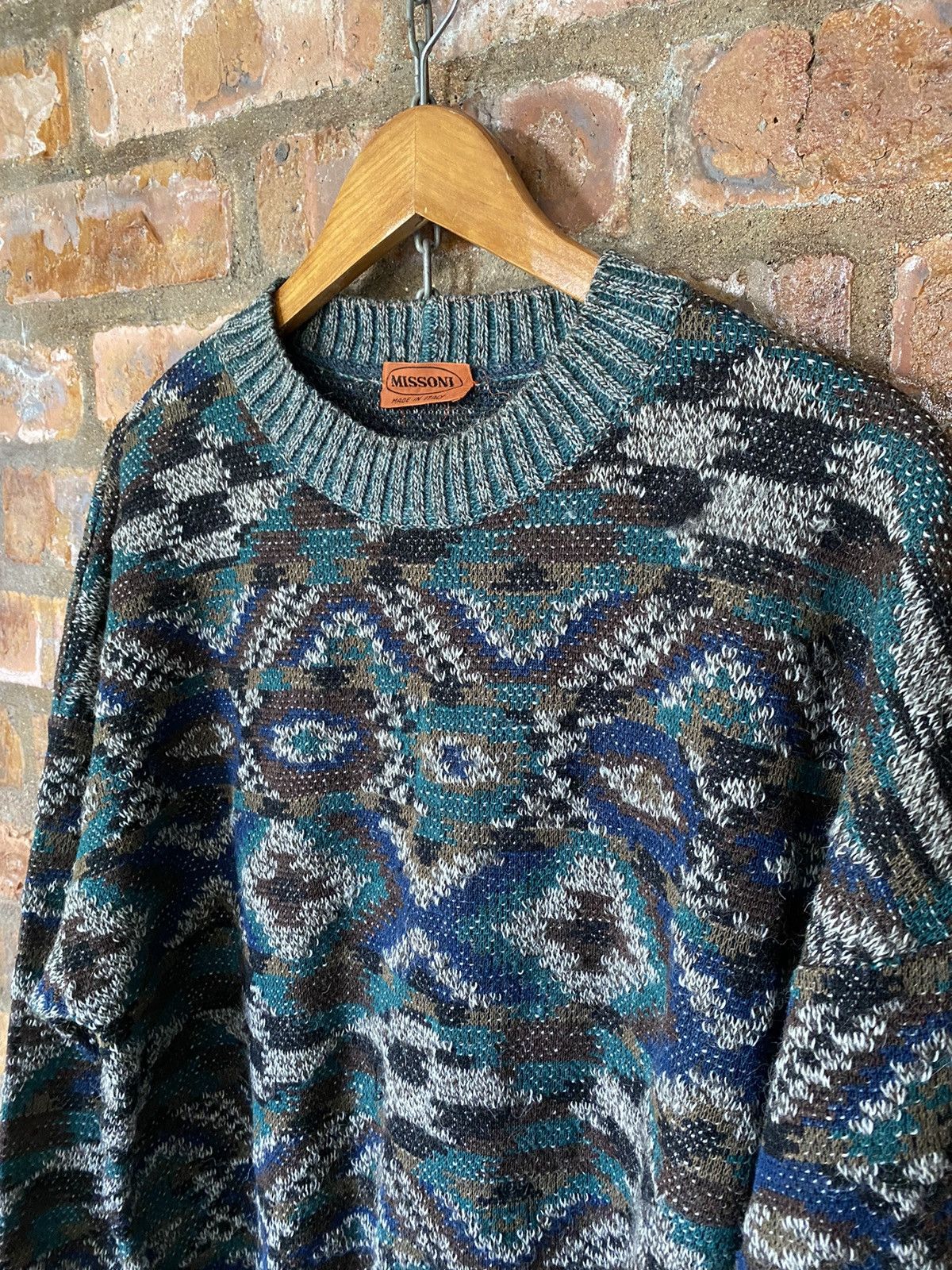 Coogi × Missoni × Yoshiyuki Konishi 1980s Missoni alpaca x wool knit sweatshirt Size L / US 10 / IT 46 - 5 Thumbnail