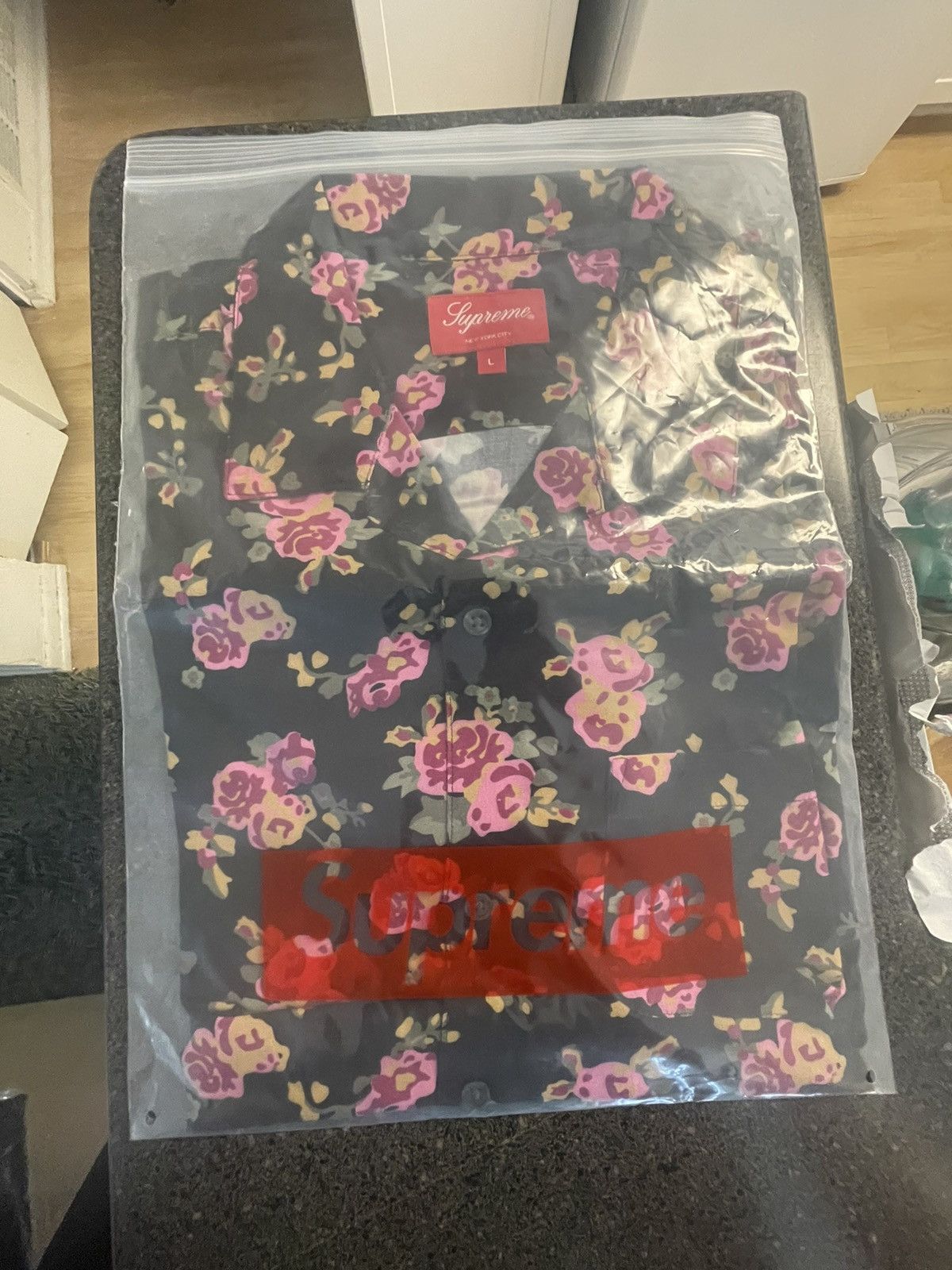 Supreme Supreme golden lion button up shirt