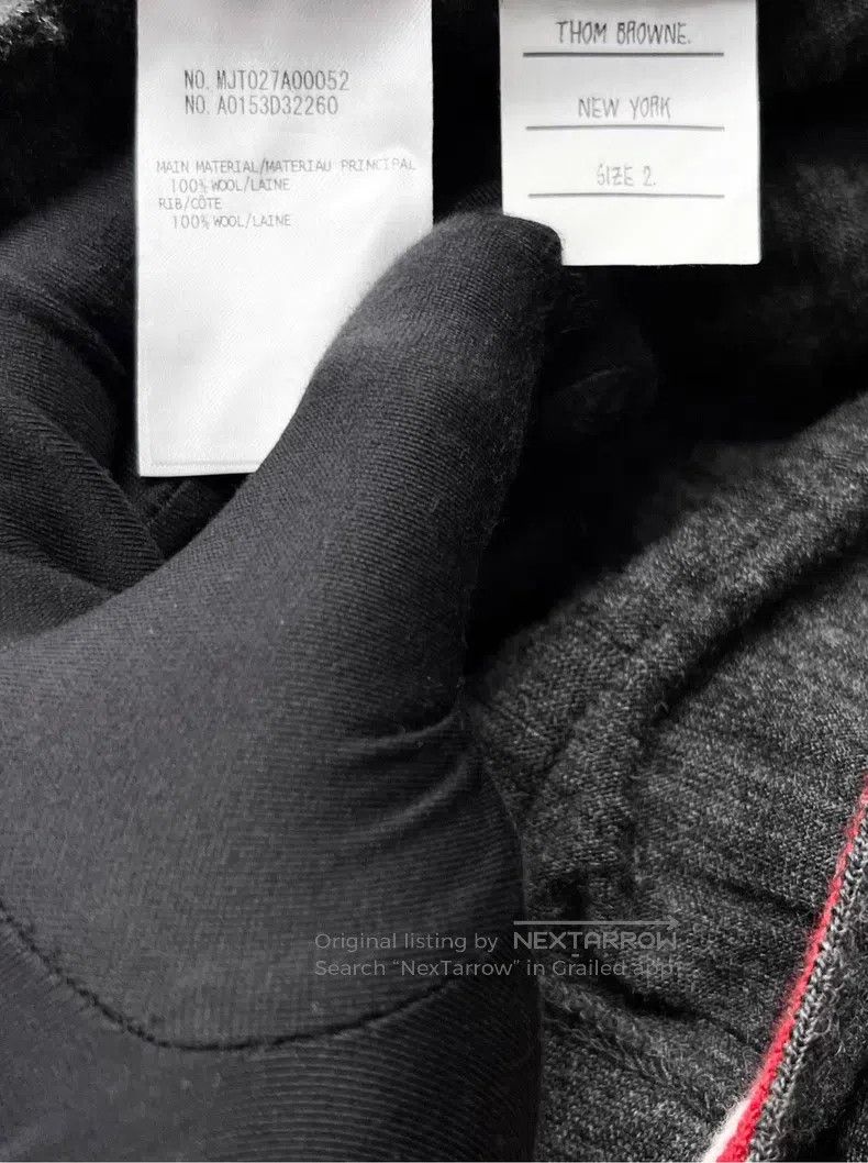 Thom Browne Thom Browne Dark Gray Cardigan Jacket Size US M / EU 48-50 / 2 - 4 Thumbnail
