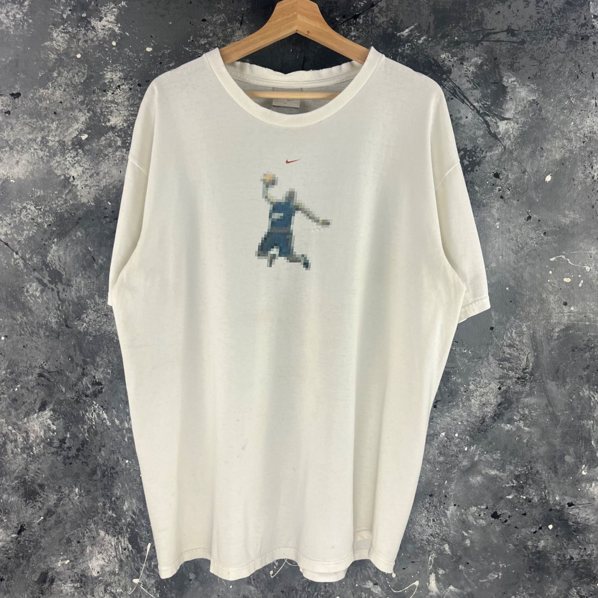 Nike × Vintage Vintage 90’s Nike 8bit shirt Size US XL / EU 56 / 4 - 4 Thumbnail