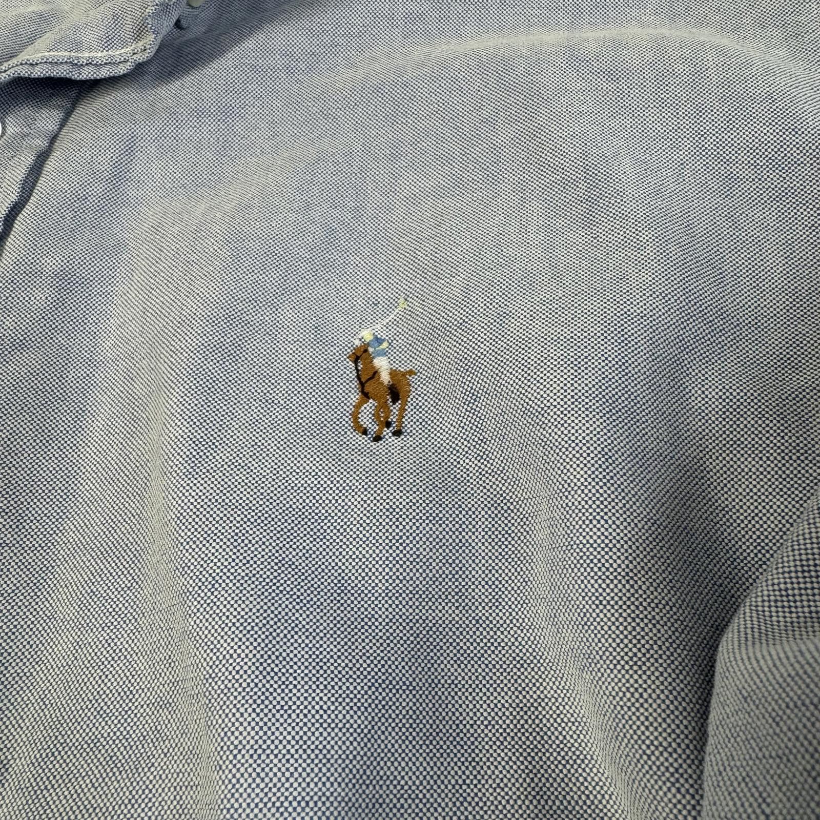 Polo Ralph Lauren Ralph Lauren Men’s Denim Blue Button Up Long Sleeve Size L Size US L / EU 52-54 / 3 - 3 Thumbnail