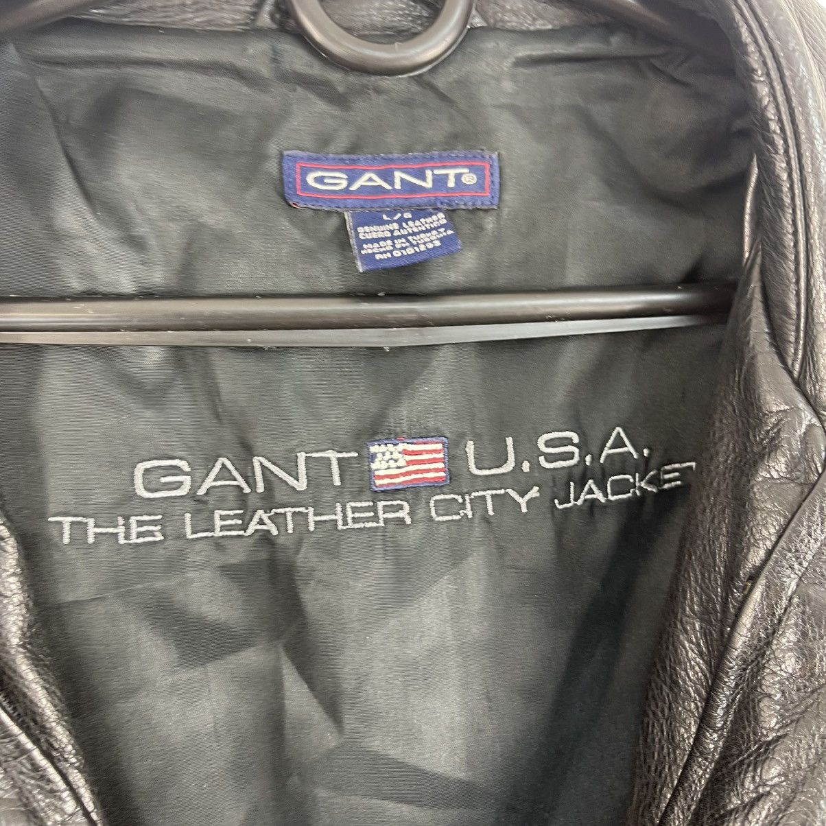 Gant Gant USA Leather Coat jacket 100% leather L Size US L / EU 52-54 / 3 - 7 Thumbnail