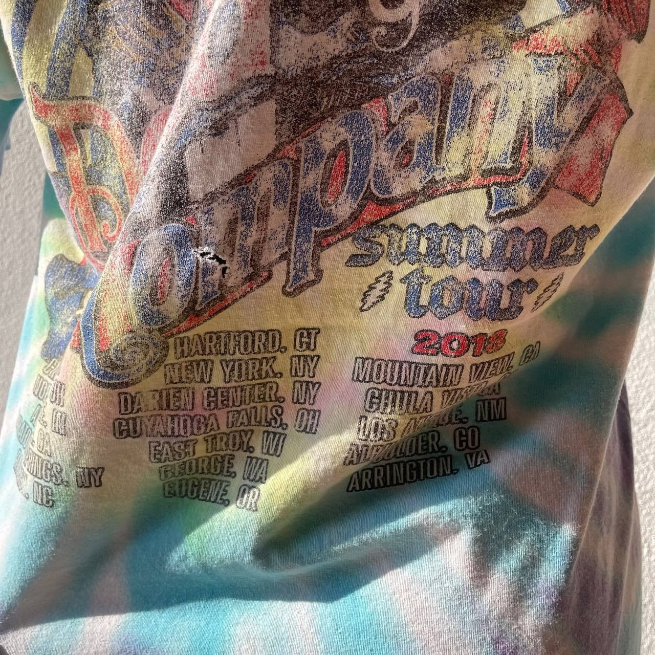 Grateful Dead GRATEFUL DEAD TOUR 2018 TIE DYE NICE VINTAGE FADE Size US M / EU 48-50 / 2 - 5 Thumbnail