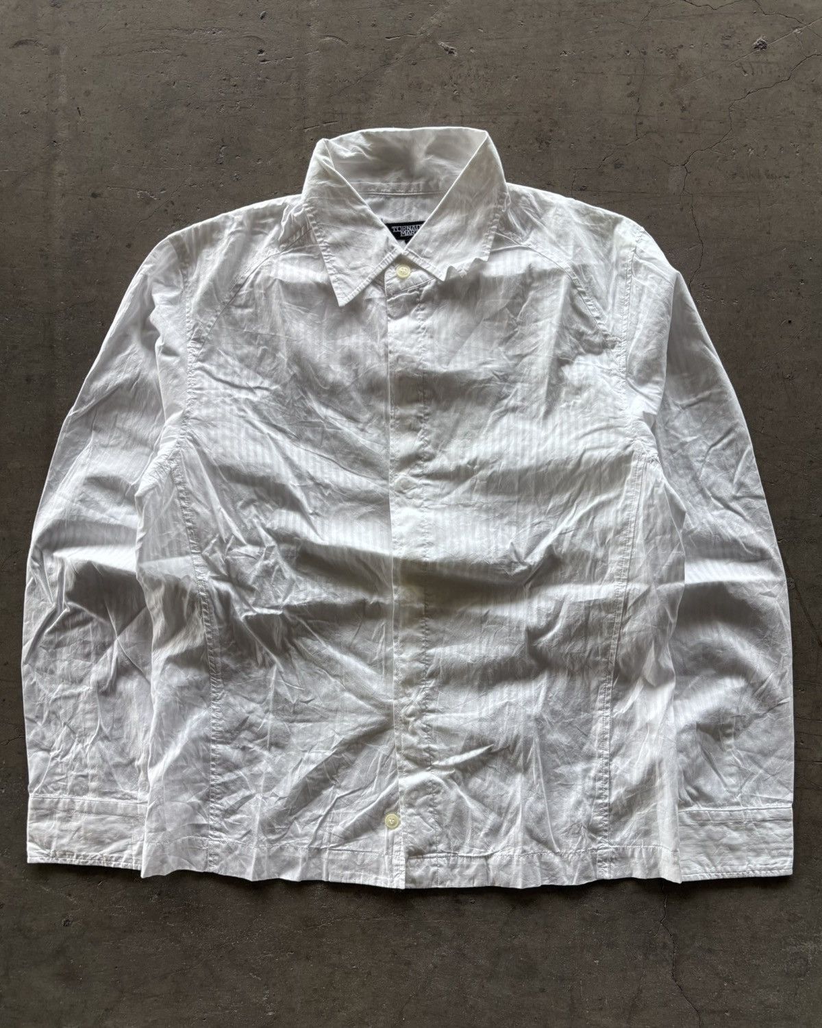 Tornado Mart Tornado Mart White Button Up Shirt Size US M / EU 48-50 / 2 - 1 Thumbnail