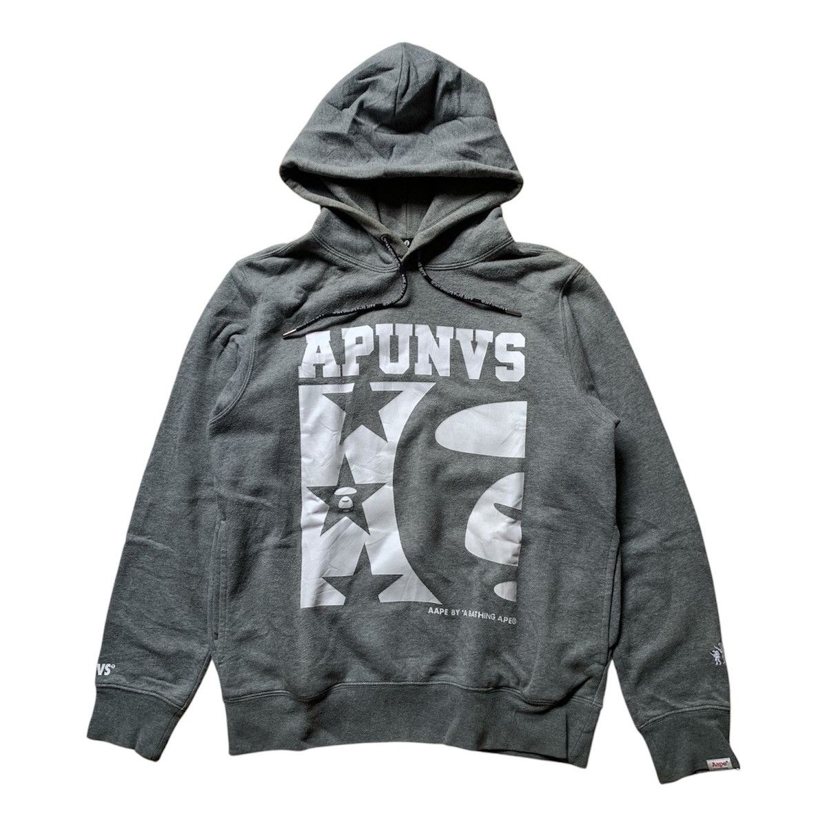 Aape 2000s Bape Aape Apunvs Pullover Hoodie Grey Size US M / EU 48-50 / 2 - 1 Thumbnail