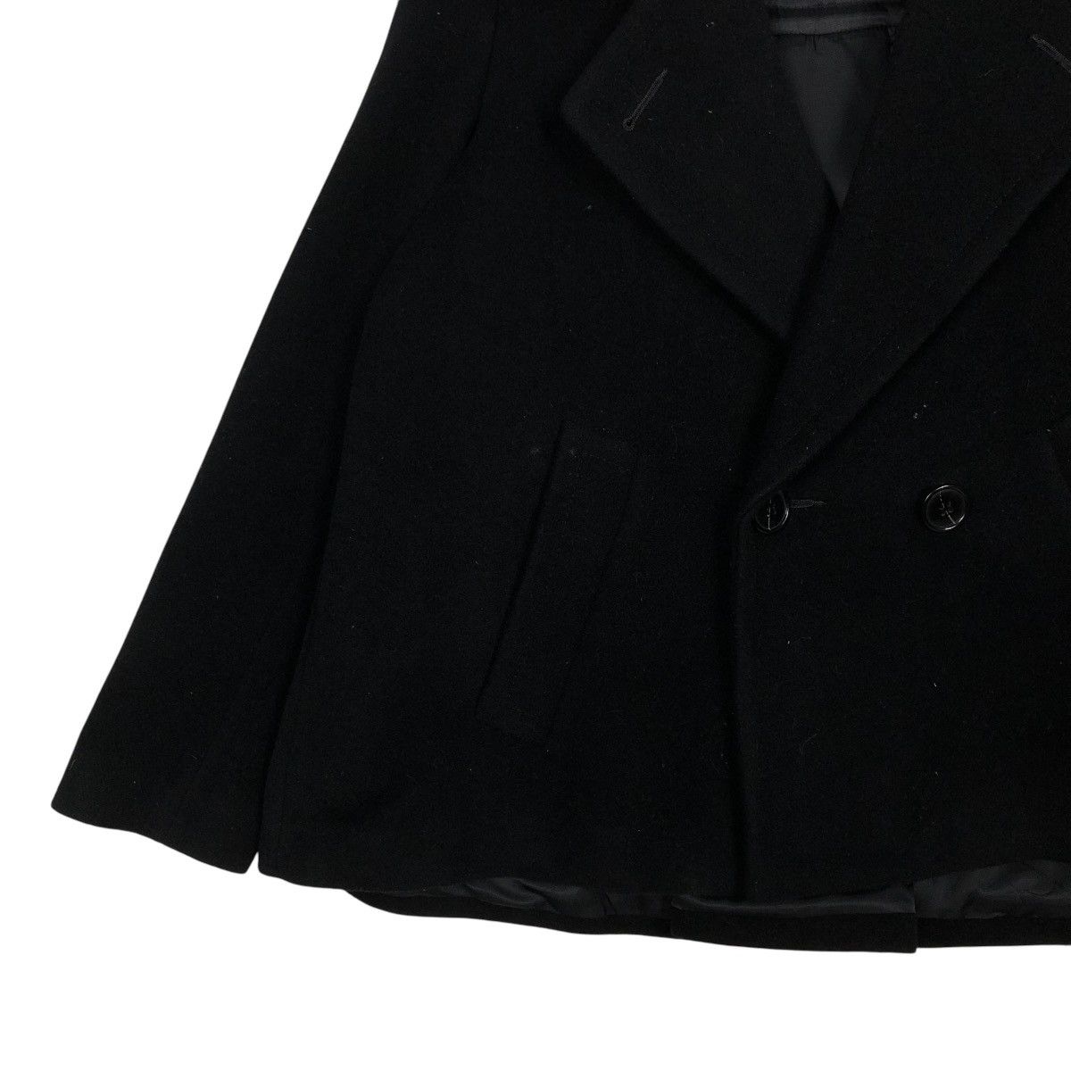 Issey Miyake 🔥RICH BLACK VINTAGE WOOL JACKET CROPPED ZUCCA JAPAN Size US S / EU 44-46 / 1 - 6 Thumbnail