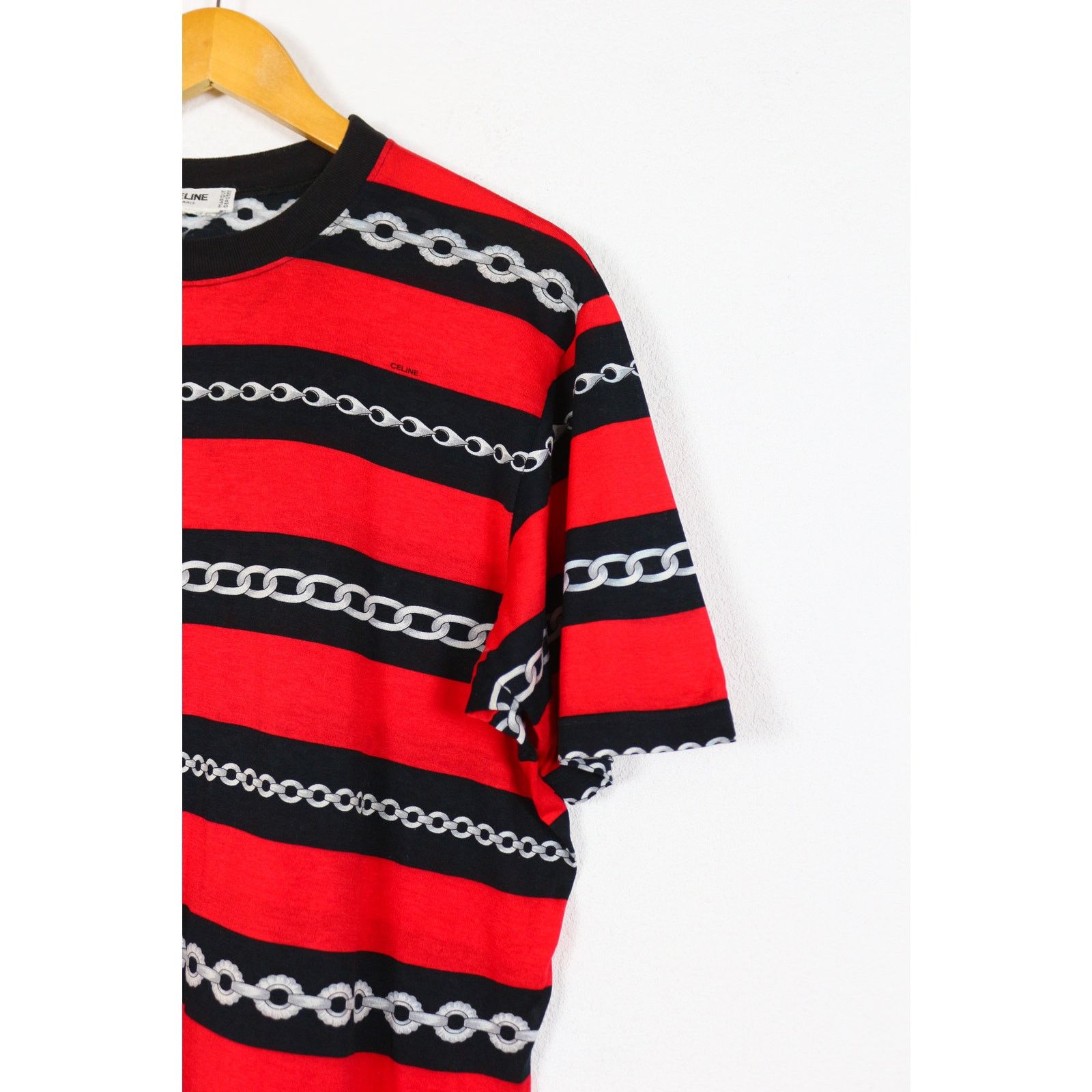 Celine Vintage Celine Paris Chain Monogram Logo T-shirt Tee 90s 80s Size US S / EU 44-46 / 1 - 2 Thumbnail
