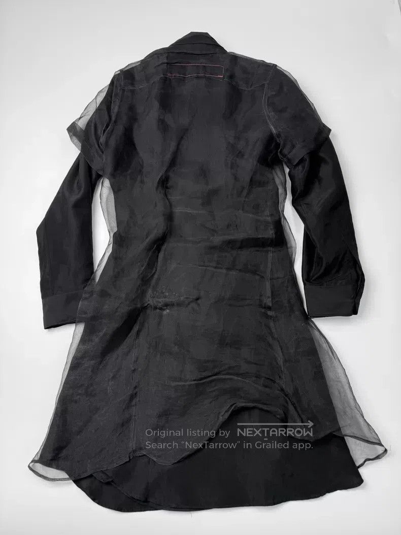 Junya Watanabe Junya Watanabe Black Organza Long Shirt Size US M / EU 48-50 / 2 - 5 Thumbnail