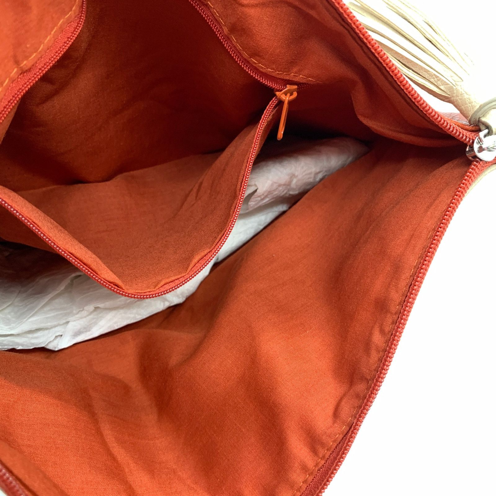 Other Orange Clutch Womens Small Bag Zipper Purse Size ONE SIZE - 4 Thumbnail