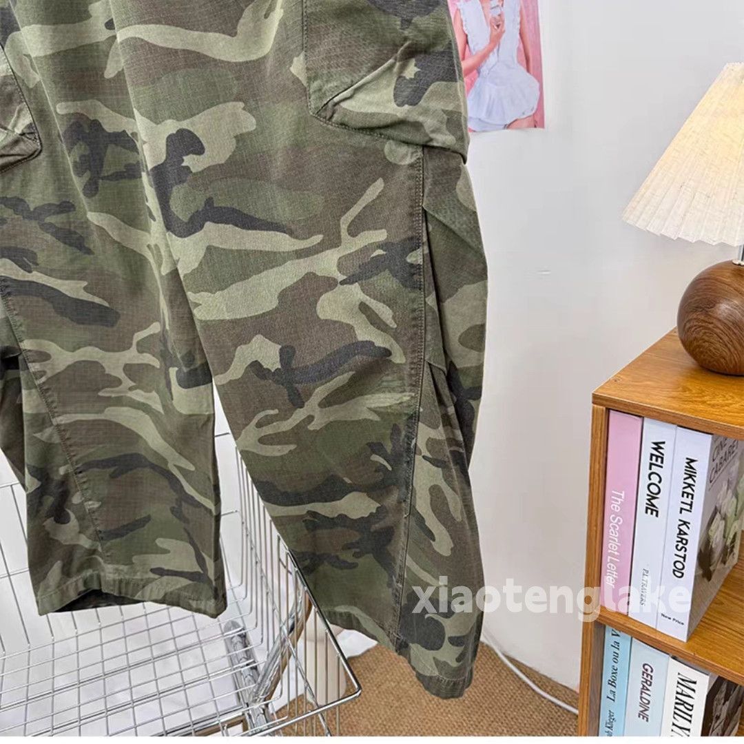 Vintage xtl vintage wide Leg loose baggy military cargo pants Size US 30 / EU 46 - 4 Thumbnail