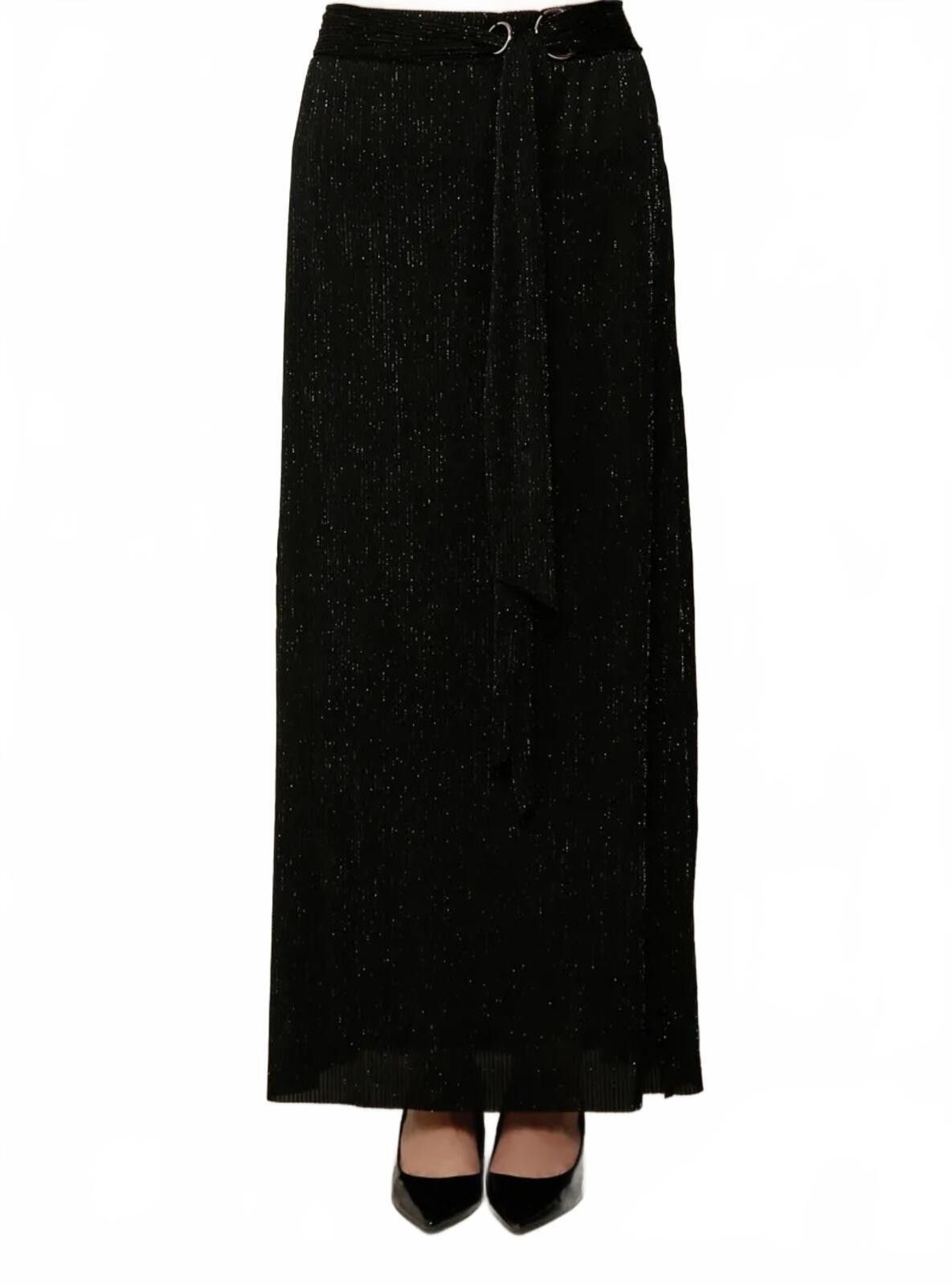 The Unbranded Brand Elegant Black Long Skirt with Belt and Matching Bolero Size S / US 4 / IT 40 - 4 Thumbnail