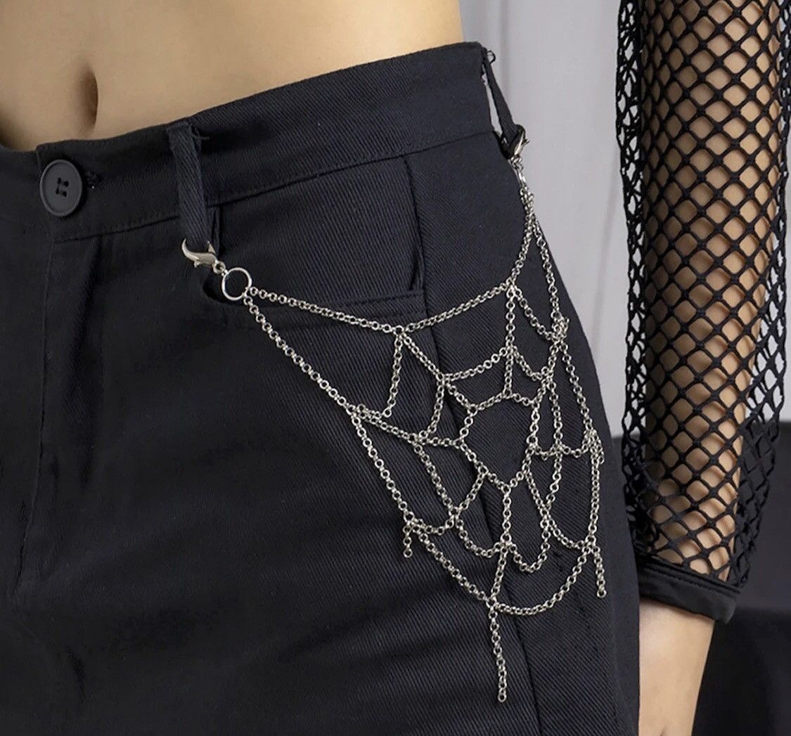 Jewelry Punk Rock Metal Pant Chain Size ONE SIZE - 2 Thumbnail